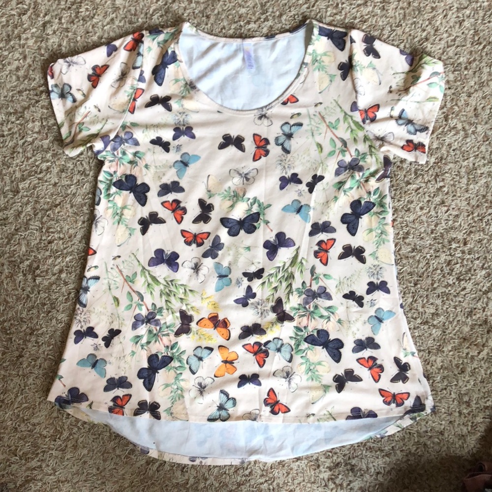 LuLaRoe XL butterfly Classic Tee